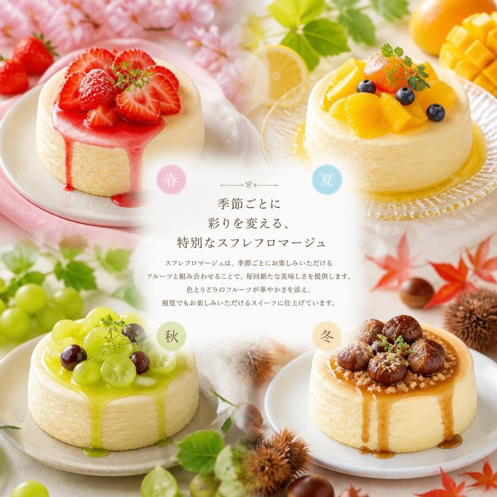 季節のフルーツとのコラボレーション